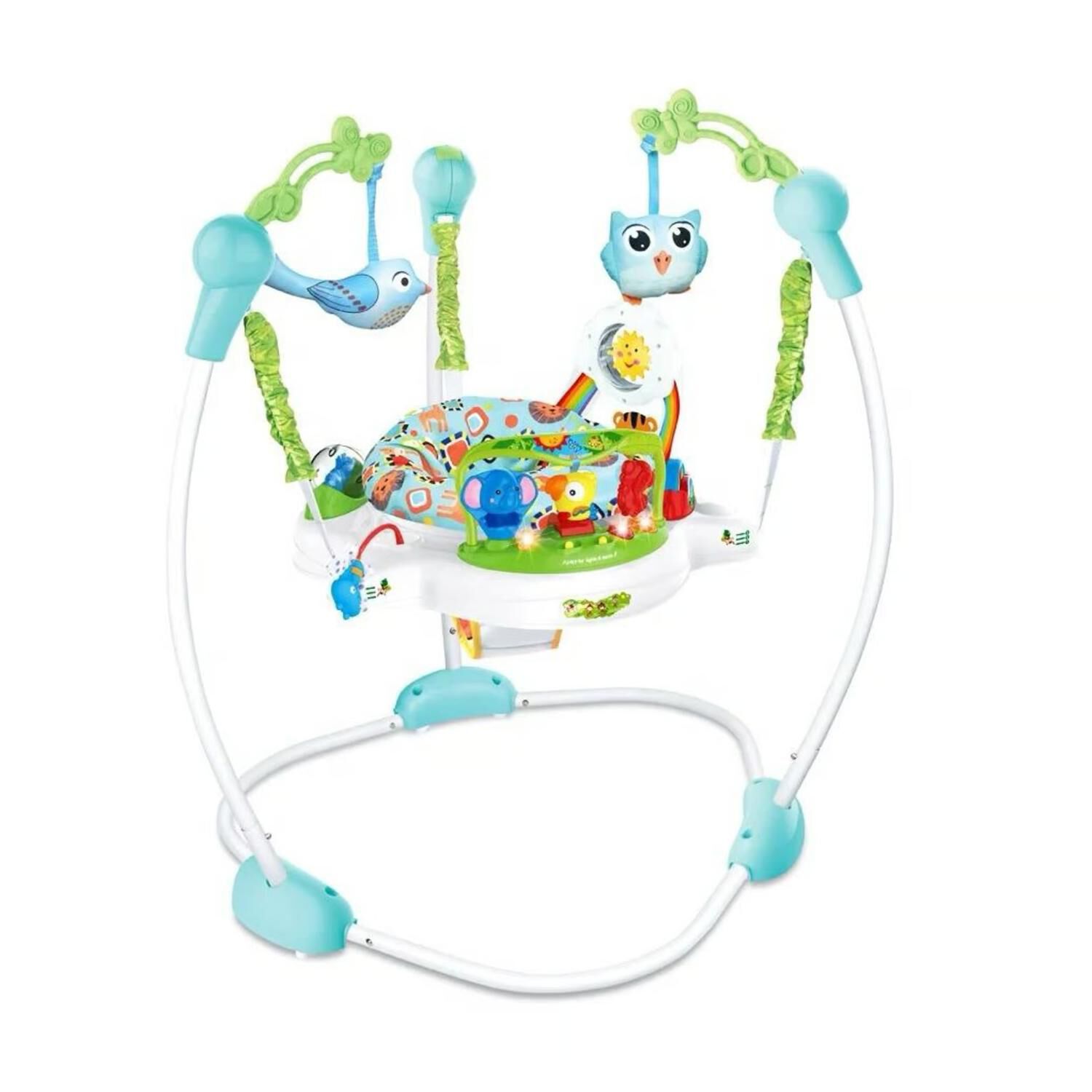 Juguete Arnes Saltarin Elastico Para Bebe Con Accesorios Azul image number 0.0