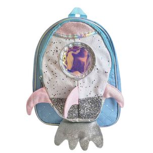 Mochila Escolar Para Ni&ntilde;os Bolso Infantil Paseo Cohete