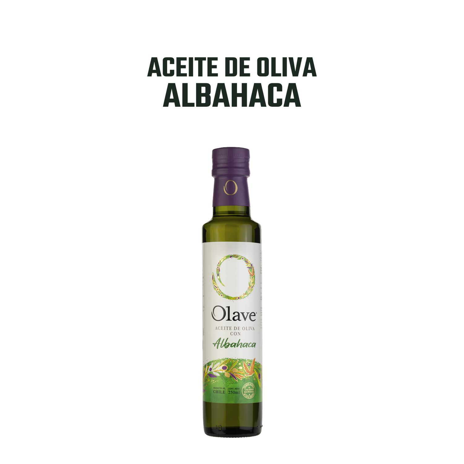 Aceite Oliva Extra Saborizado Olave Albahaca 1 X 250 Ml image number 2.0