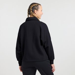 Polerón Deportivo Liso Regular Cuello Camisero Abotonado Mujer Wetland