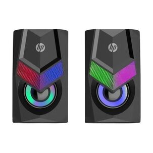 Parlantes Gamer Usb Jack 3.5 Rgb 2x3w Rms Negro Dhe-6000
