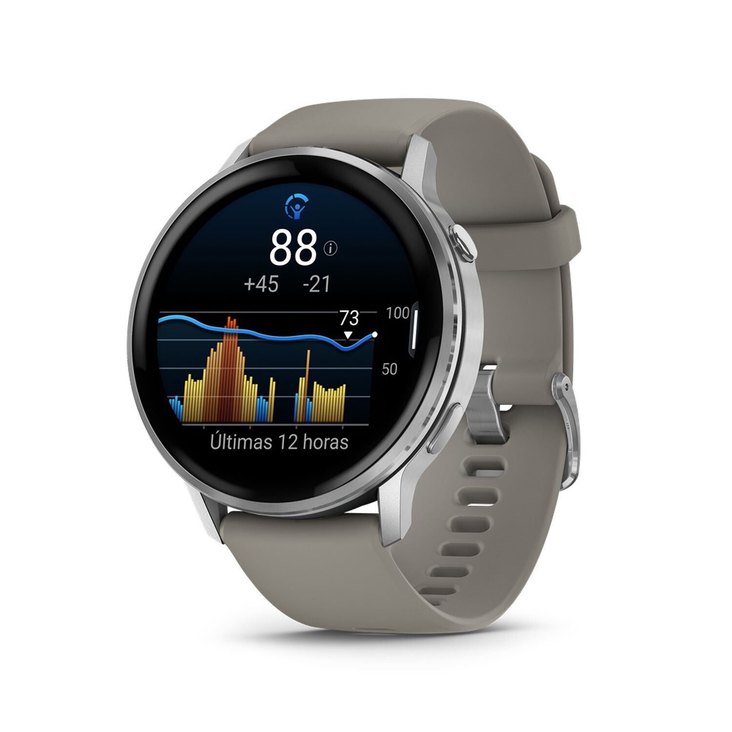 Smartwatch Venu 4 (45mm) Black W/ Silver Gray Garmin image number 3.0