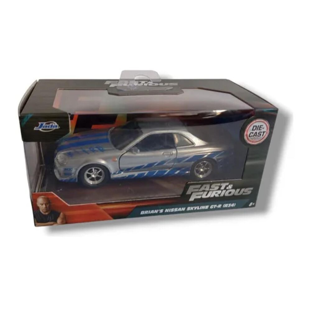 Juguete Auto Brian O'conner Rapidos Y Furiosos Skyline 1:32 image number 3.0