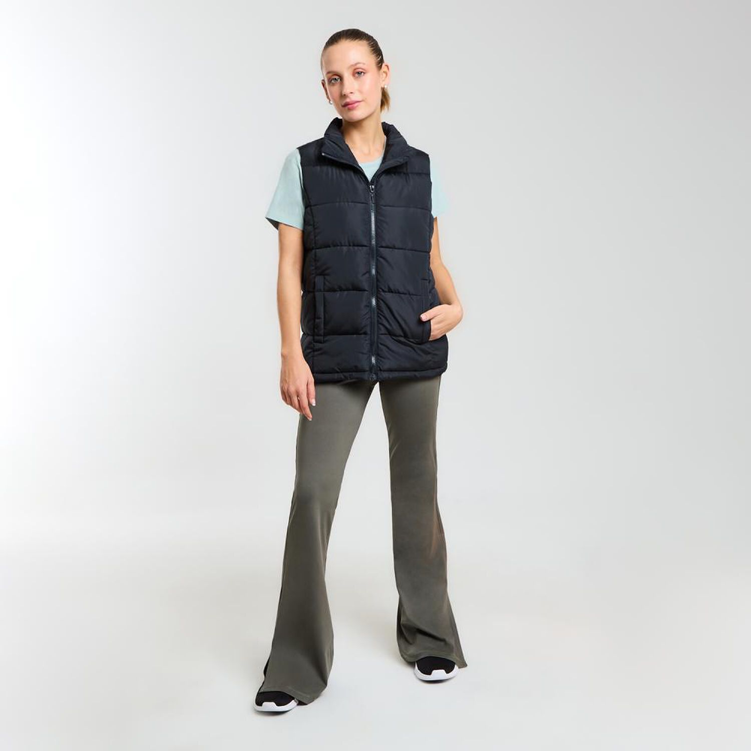 Parka Deportiva Lisa Sin Mangas Cuello Alto Mujer Wetland image number 1.0