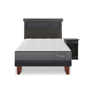 Cama Europea Cic Anatomic / 1.5 Plazas / Base Normal + Set De Maderas