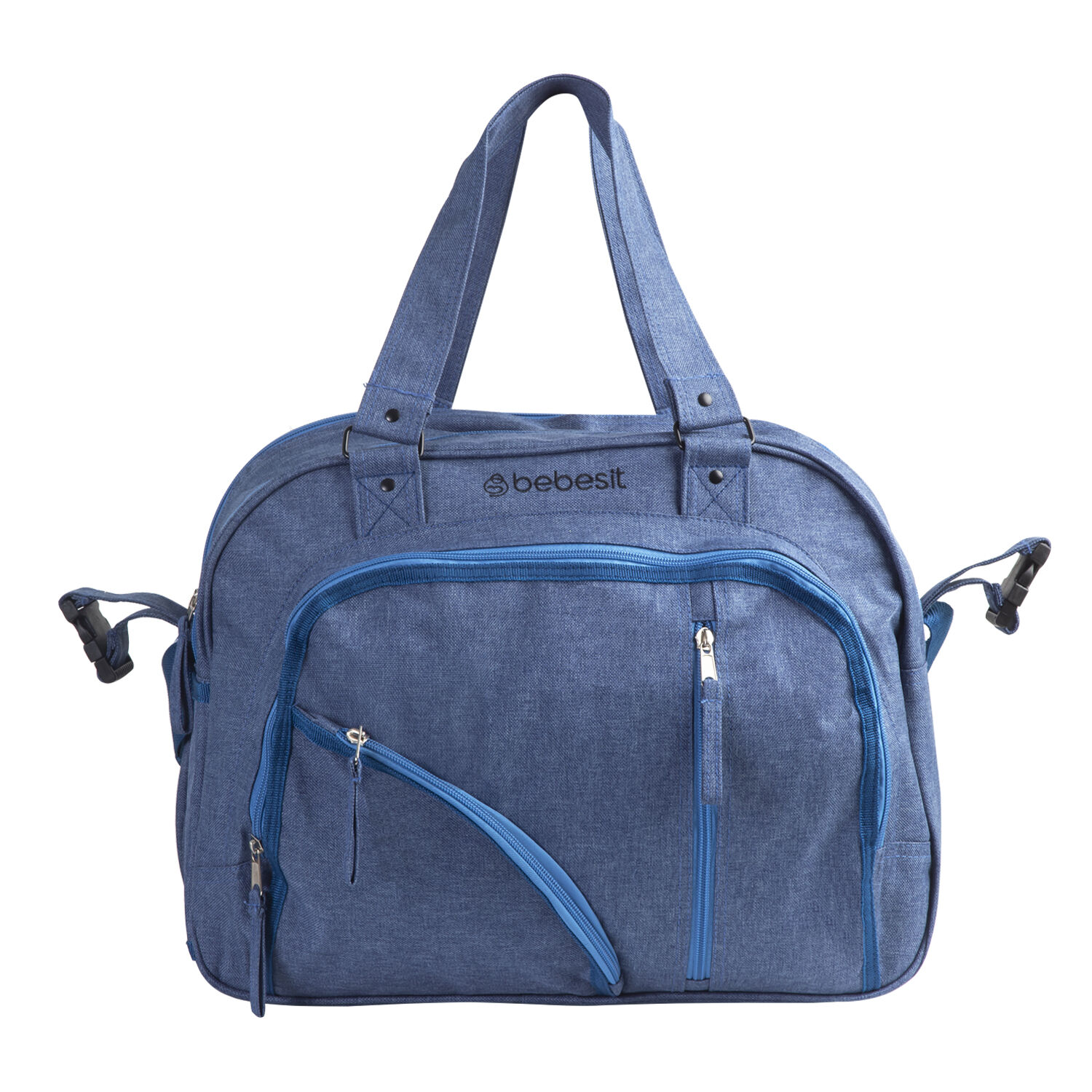 Bolso Maternal Mudador Pa&ntilde;alera Bebesit Melange - Azul image number 1.0