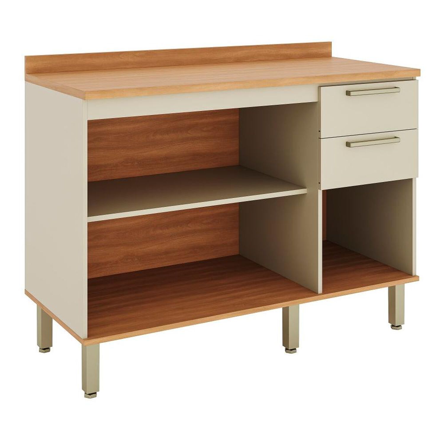 Mueble De Cocina Roca Base De Cocina Casta&ntilde;a Modular / 2 Puertas / 3 Cajones image number 2.0