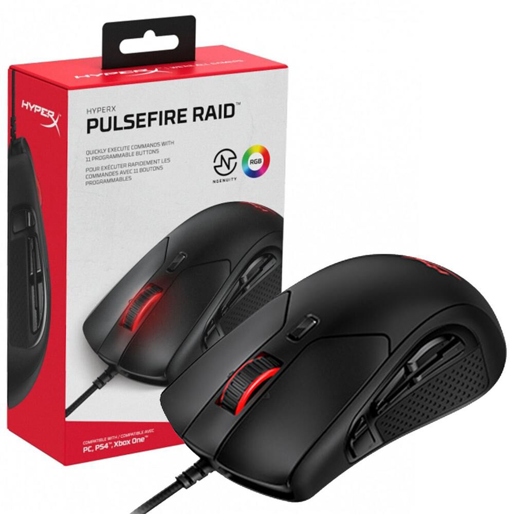 Mouse Gamer Hyperx Pulsefire Raid Negro Mc005b image number 2.0