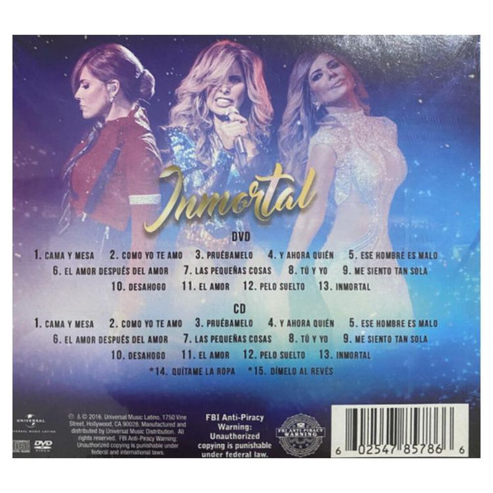 Gloria Trevi - Inmortal (cd+dvd) | Cd image number 1.0