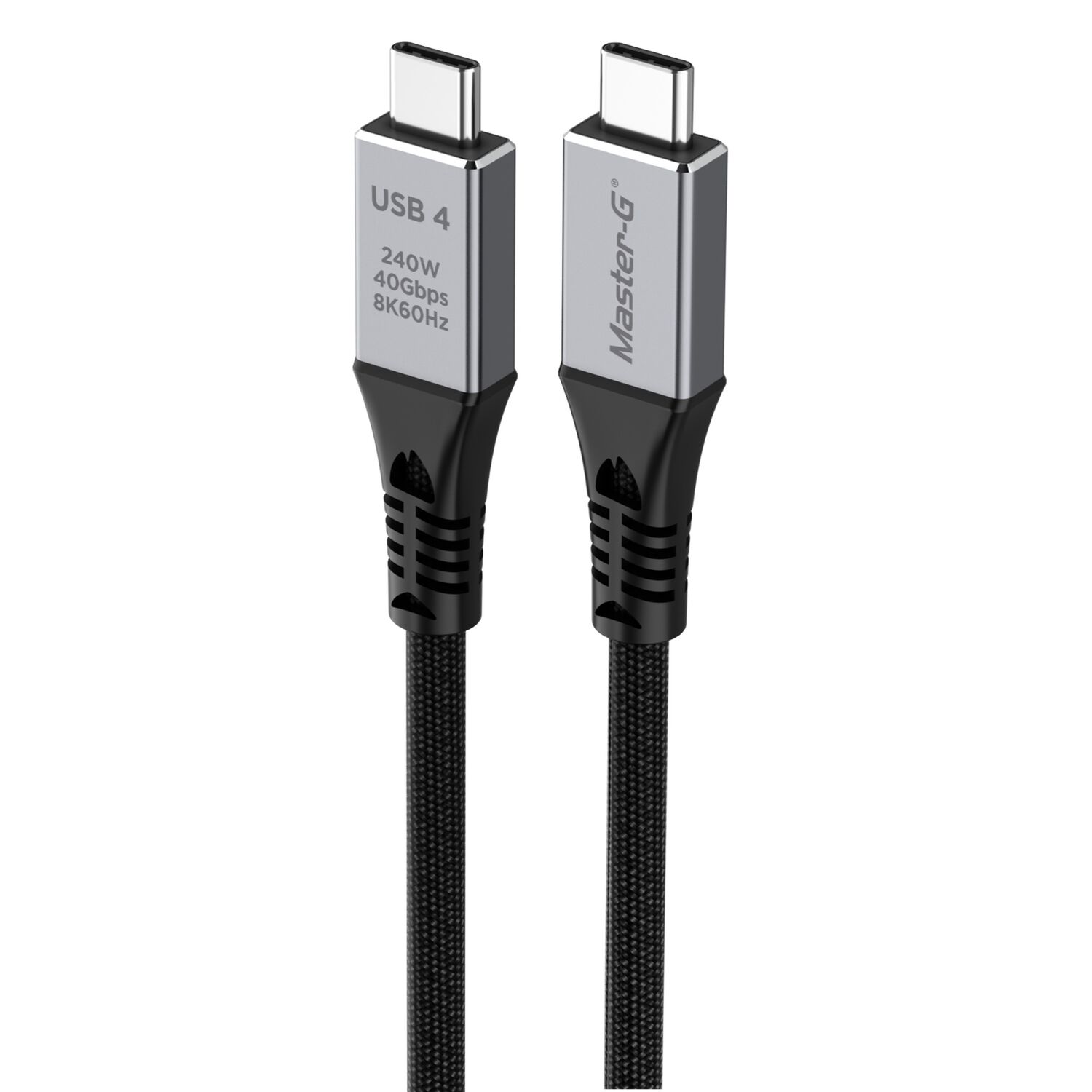 Cable Usb 4 Tipo C Dual 8k 60hz 40gbps 240w 1mt Master-g image number 0.0
