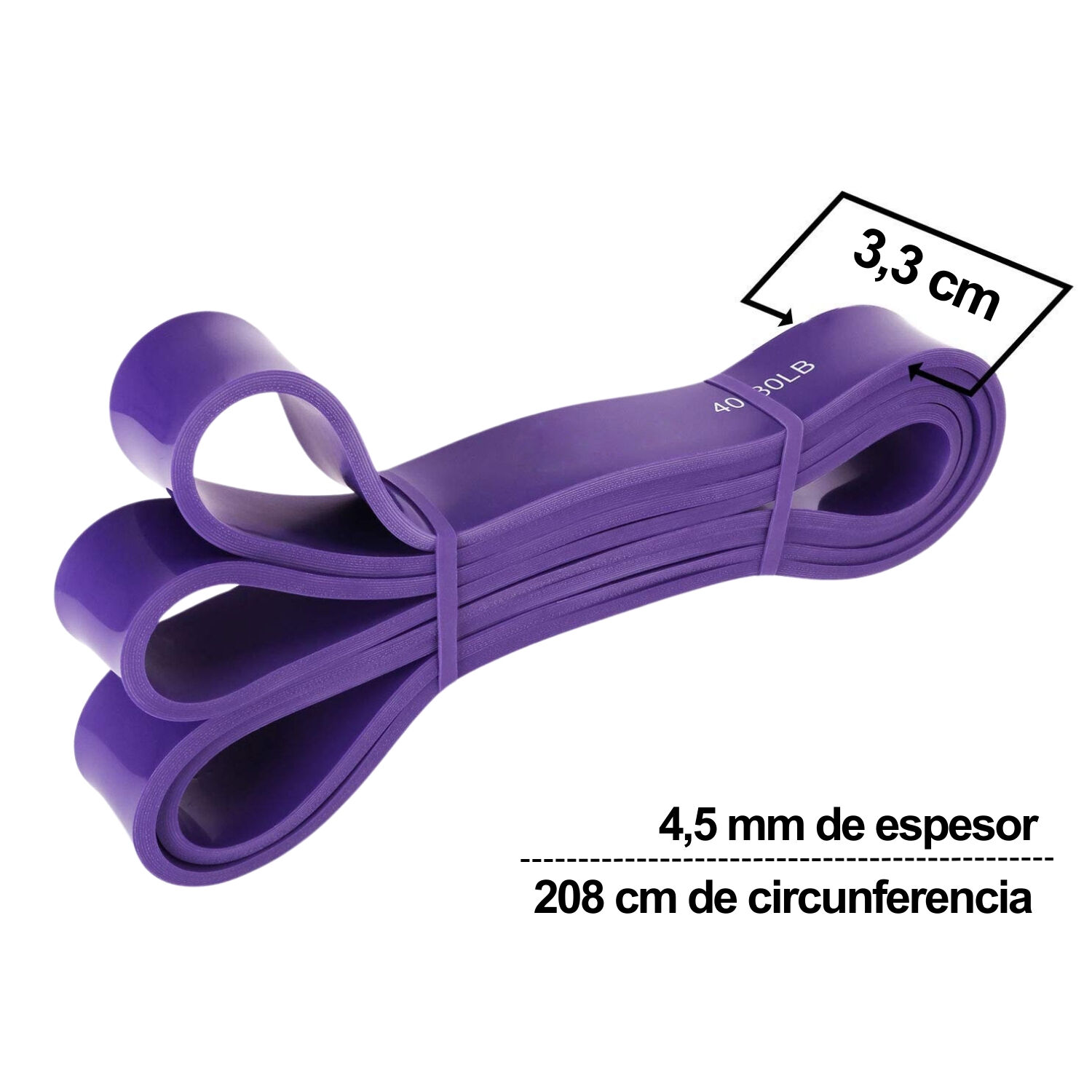 Powerband Banda De Resistencia Crossfit Gym Calistenia 36kg image number 2.0