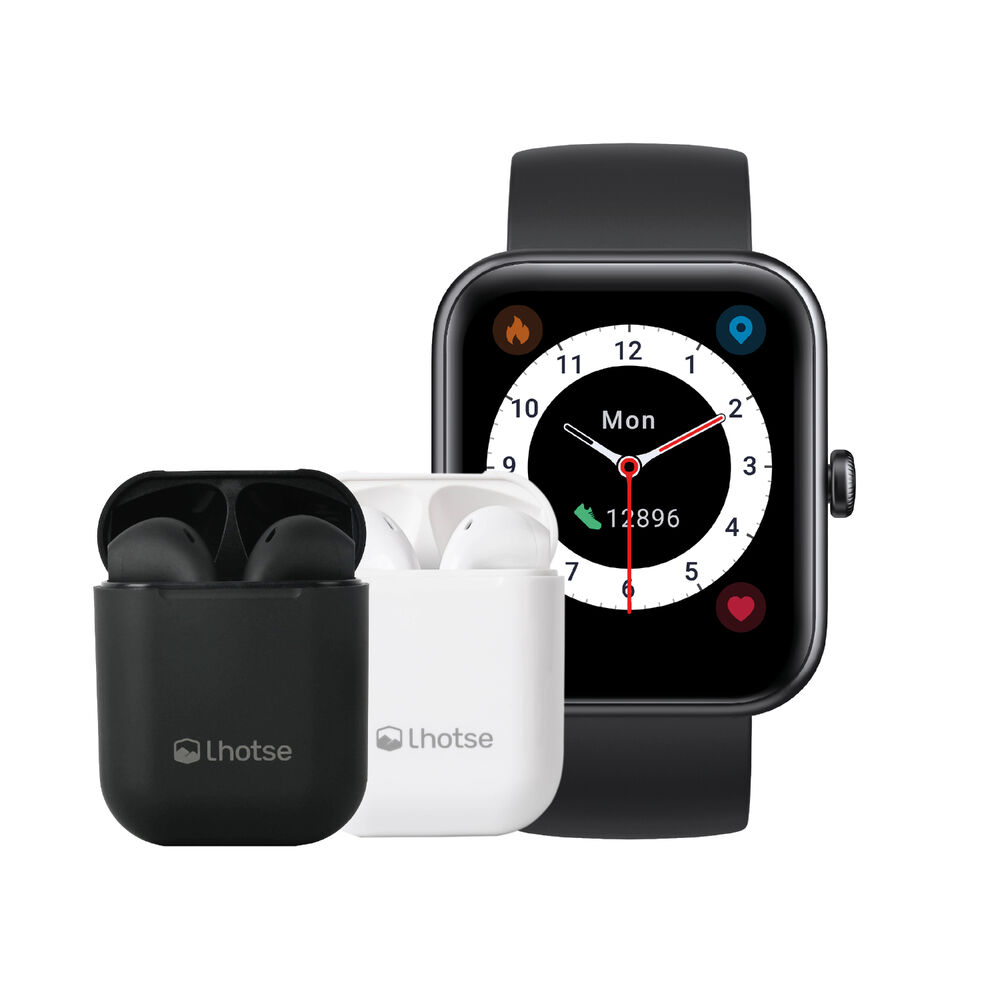 Kit Reloj Smartwatch Live 206 42mm + Aud&iacute;fonos Bluetooth Lhotse image number 0.0