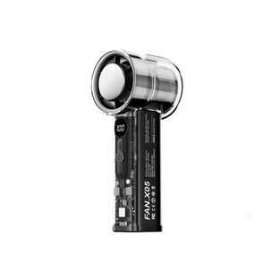 Mini Ventilador Mano Turbo Alta Potencia Pantalla Led Recargable