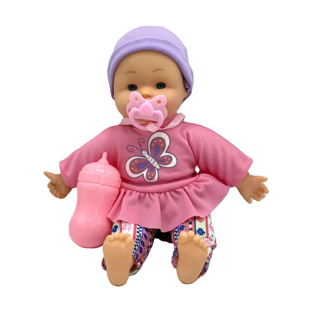 Muñeca Baby Doll Bostecitos Cuerpo Blando 12" Llorón Ass image number 16.0