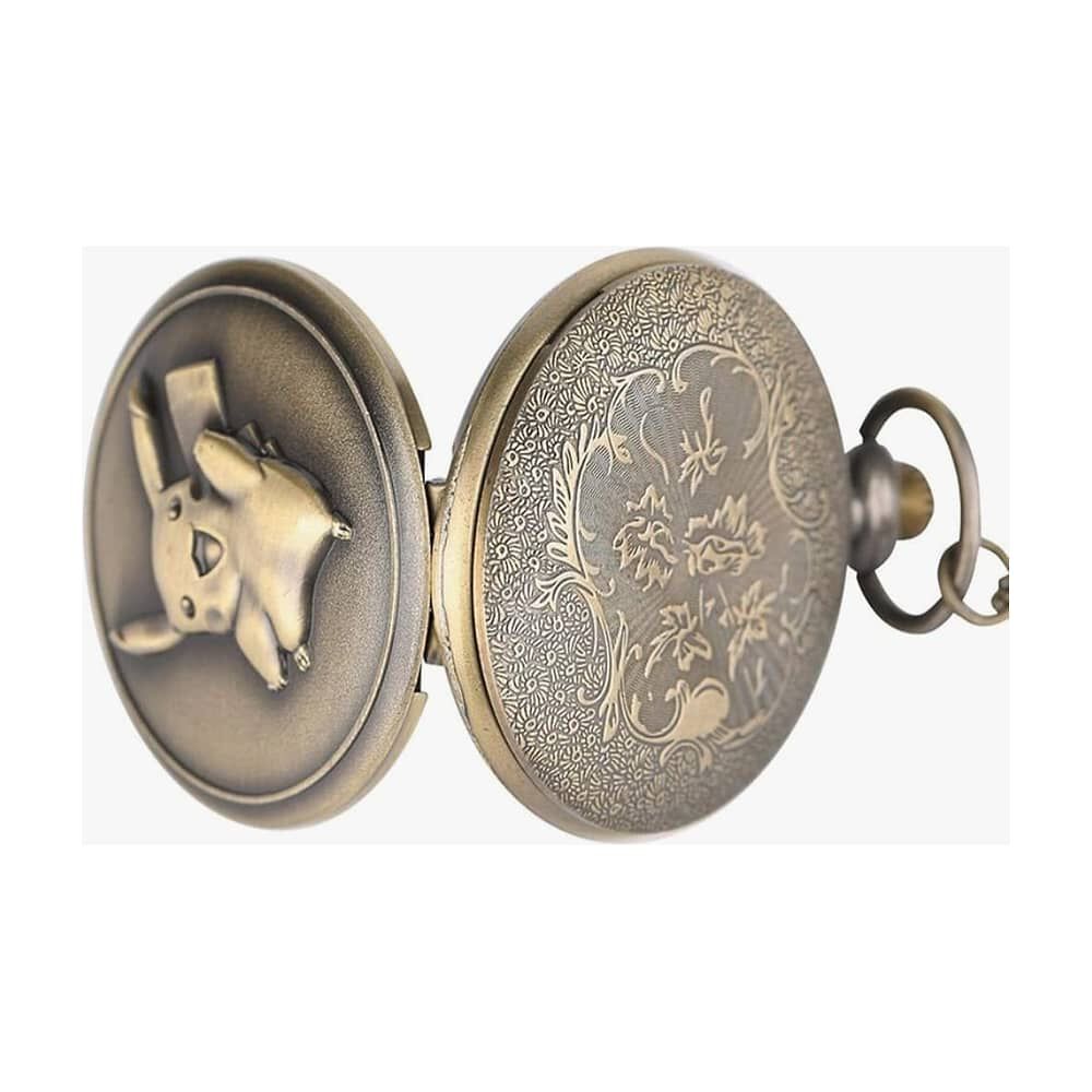 Reloj De Bolsillo Con Cadena De Pok&eacute;mon Pikachu image number 3.0