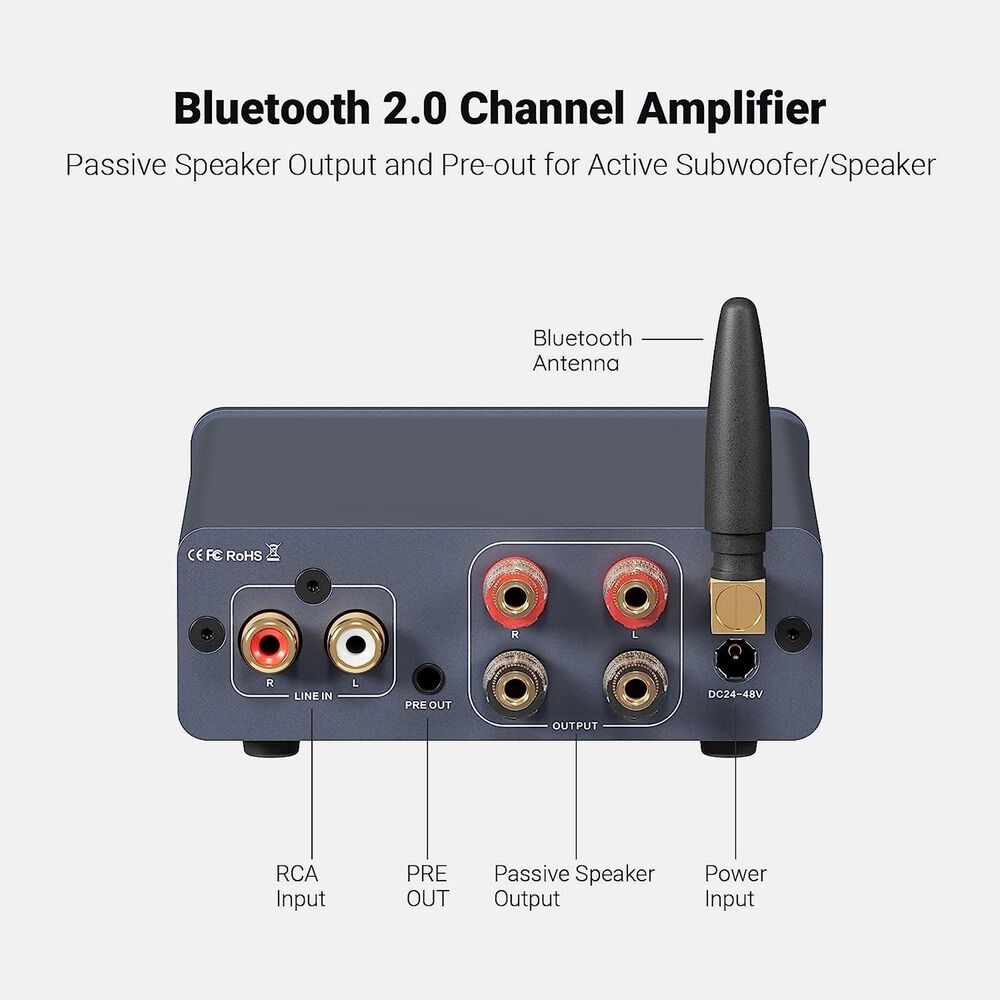 Amplificador De Audio Bluetooth - Fosi Audio Bt20a Pro 600w image number 1.0