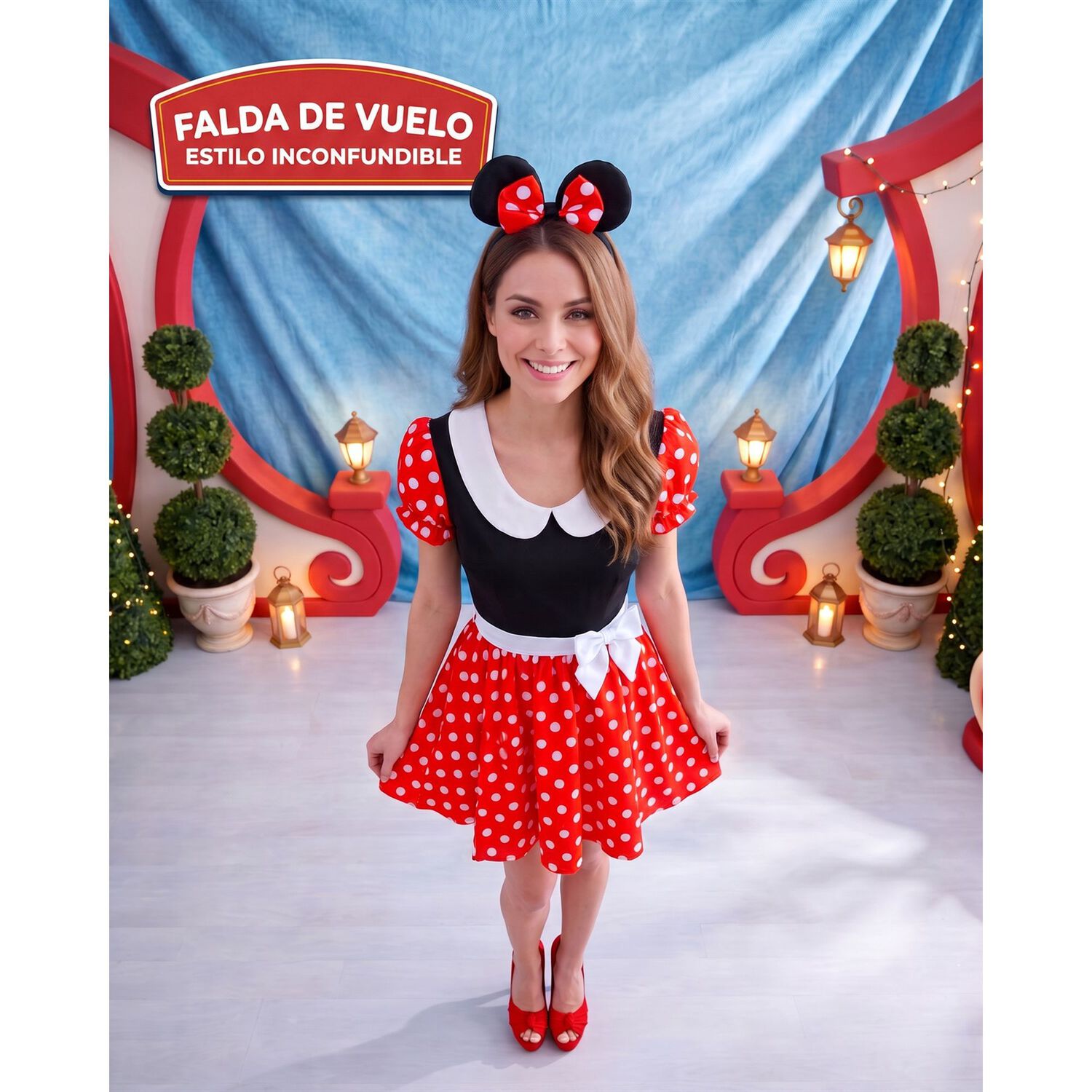 Disfraz De Minnie Mouse Para Adulto image number 2.0