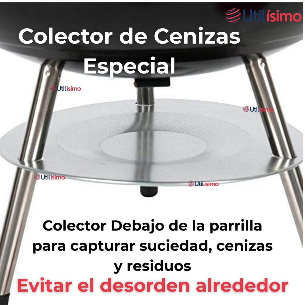 Mini Parrillera Portátil A Carbón Acero Inoxidable Camping Hogar image number 5.0