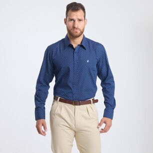 Camisa Estampada Regular Manga Larga Hombre Herald