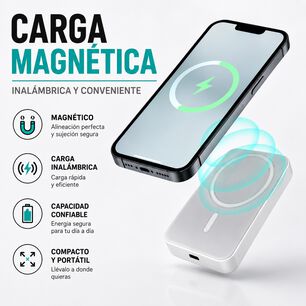 Powerbank Magsafe Potencia Inteligente Inalambrico Cargador Maxam