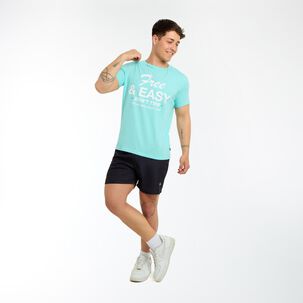 Polera Estampada Manga Corta Cuello Redondo Hombre Skuad