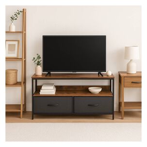 Rack De Tv R&uacute;stica Con Organizador