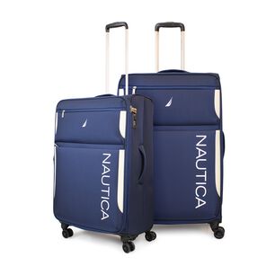 Pack 2 Maletas Blandas M+l Nautica Marbella 20kg Y 23kg Azul