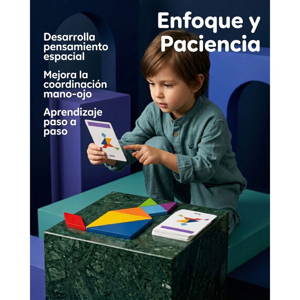 Set Juguete De Madera Rompecabezas Puzzles Ni&ntilde;os 67 Pcs image number 1.0