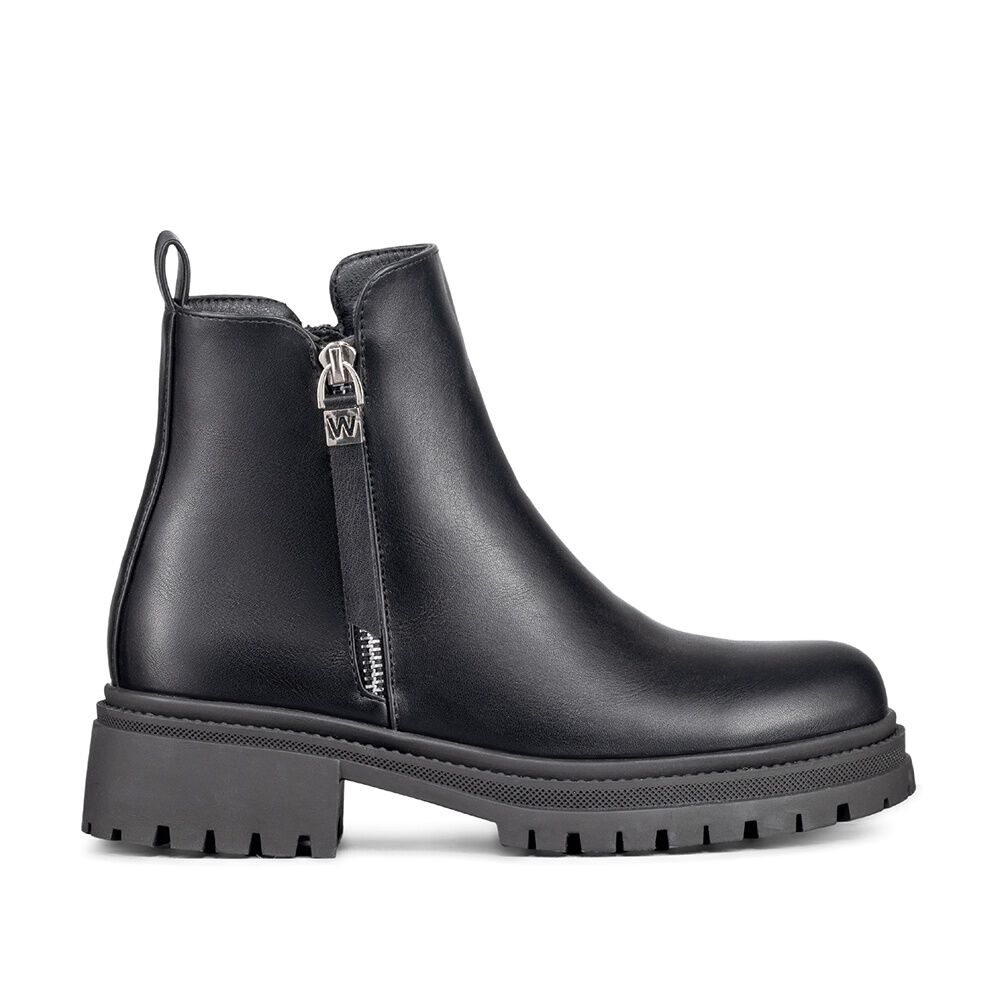 Botin Casual Mujer Eco Cuero Plataforma Vintage Weide Zs67 image number 4.0