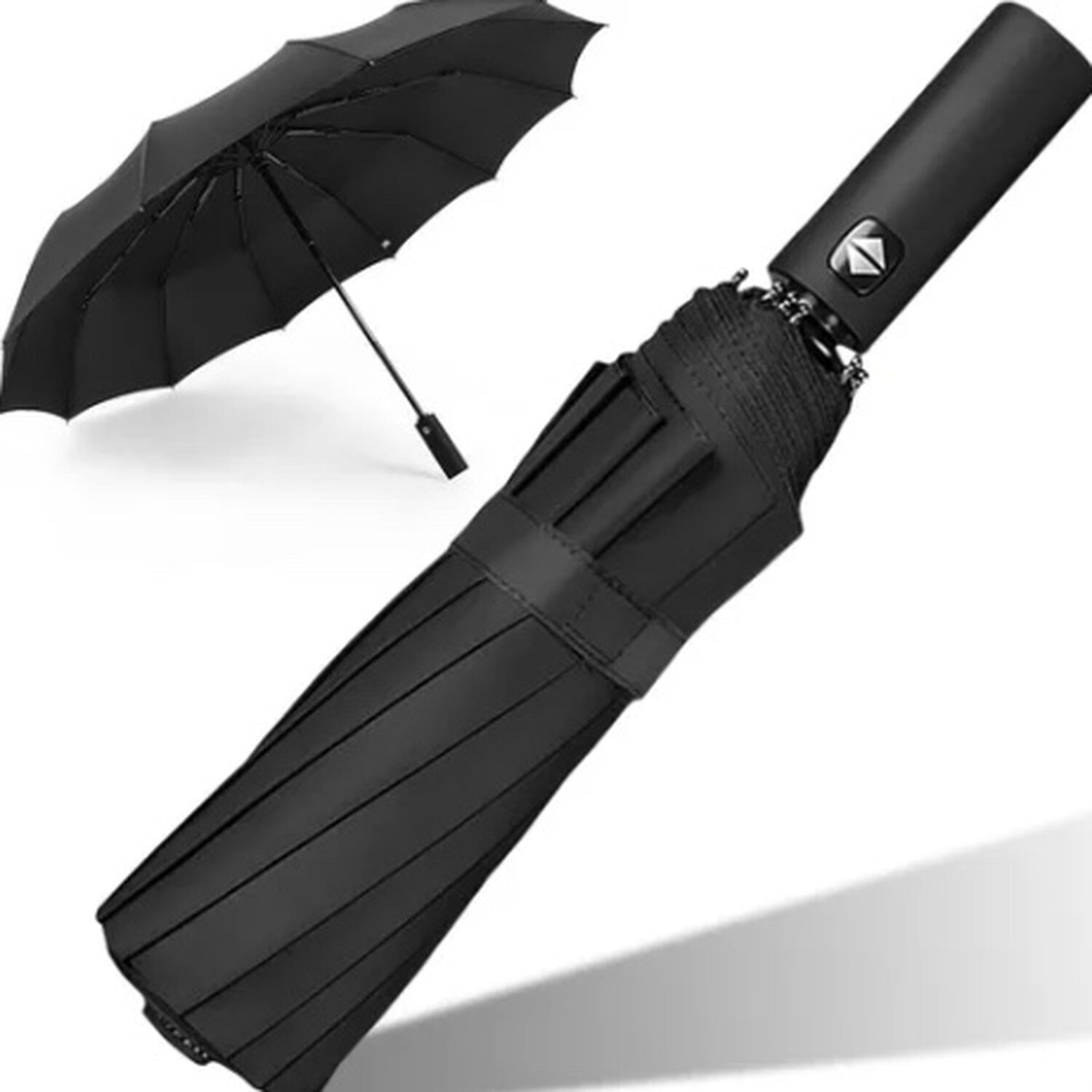 Paraguas Plegable Negro image number 1.0