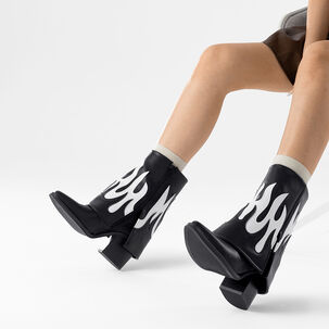 Botas Largas Mujer Eco Cuero De Moda Taco Alto Weide Dh83