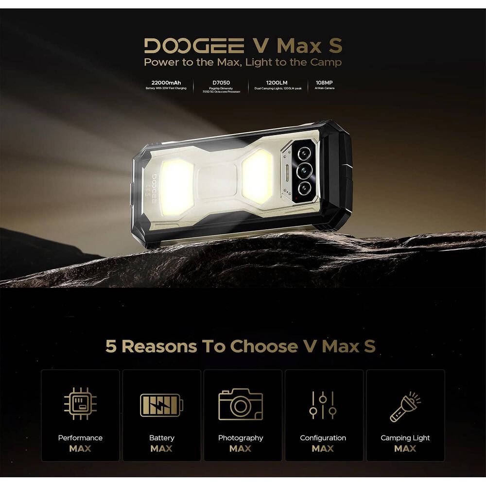 Doogee V Max S Dualsim 5g Con Bater&iacute;a De 22.000mah Y C&aacute;mara De 108mp image number 2.0