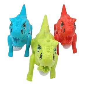 Pak De 3 Dino Caminante Luz Sonido Eco Bolsa