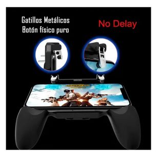Gamepad Gatillos Joystick Para Android Y Iphone Negro