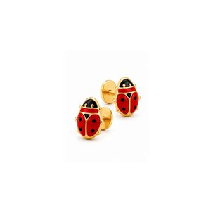 Aros Abridores China 7x9mm Oro 14k Ni&ntilde;a Hipoalerg&eacute;nicos Dorado