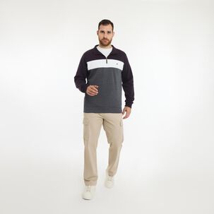 Polerón Bloque Color Regular Cuello Alto Hombre Herald