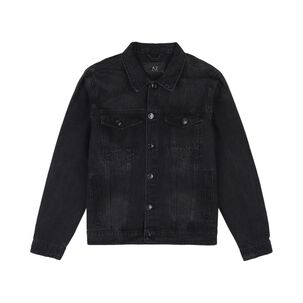 Chaqueta Denim Slim Hombre Az Black