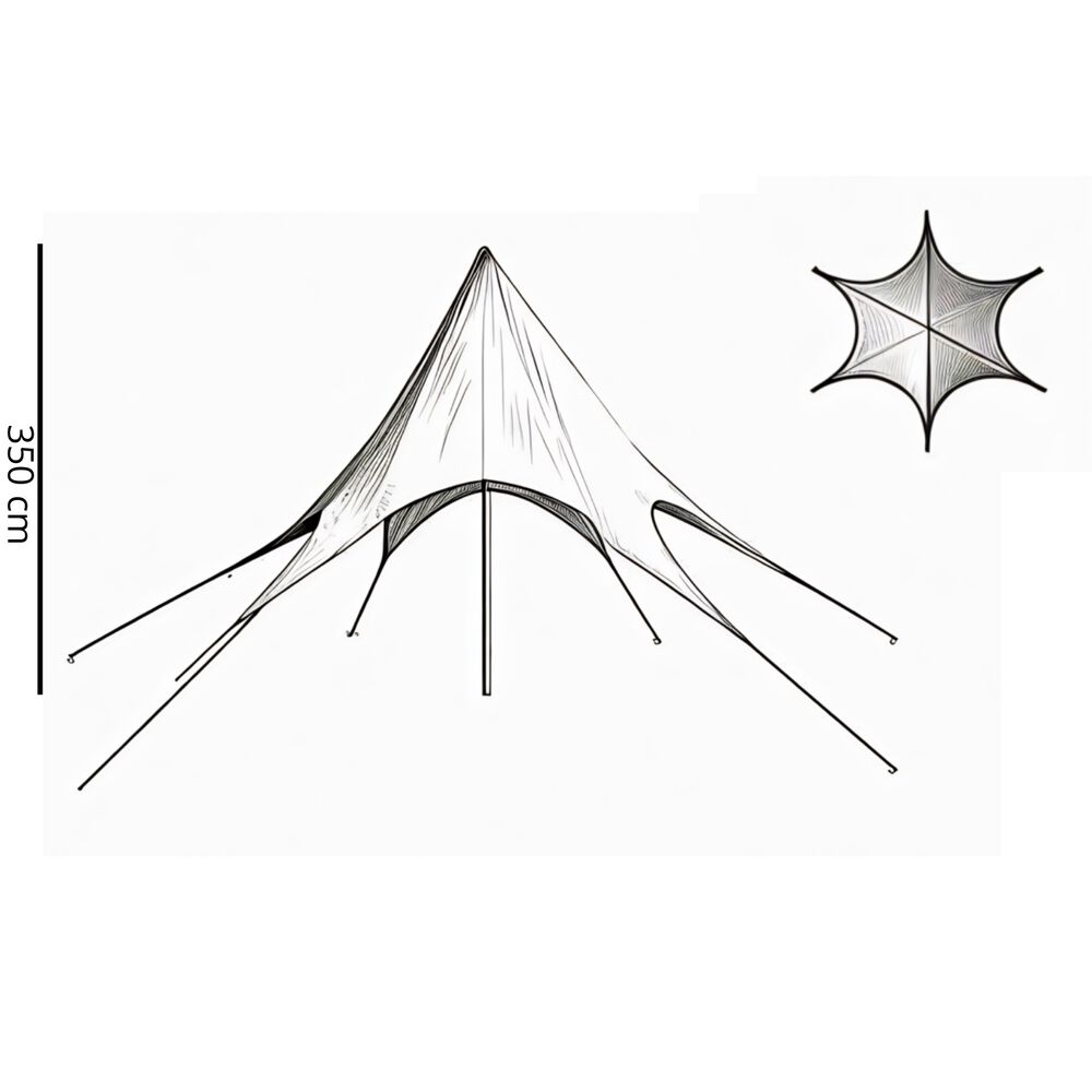 Toldo Estrella 3.5mts Marfil image number 4.0