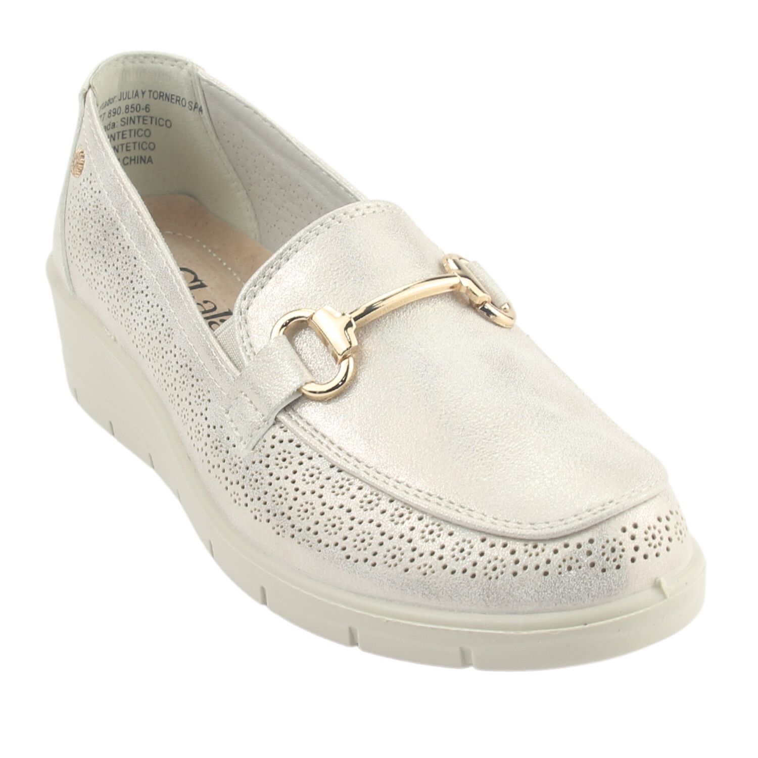 Mocasin Chalada Mujer Cona-2 Dorado Casual image number 2.0