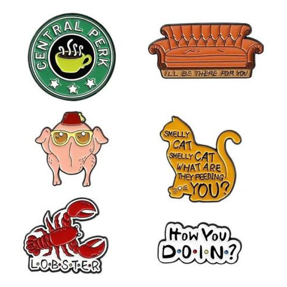 Set Pines Broches Serie Friends Tv Show image number 0.0
