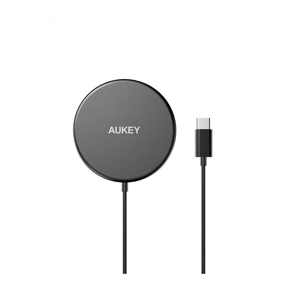 Aukey Cargador Cargador Inal&aacute;mbrico Magn&eacute;tico Para Iphone 12 Negro - Lc-a1 image number 0.0