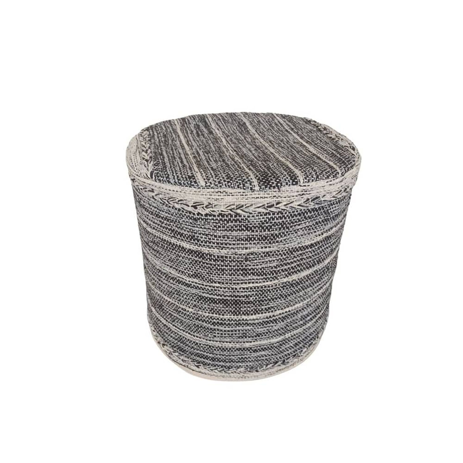 Pack Kilim Gris Oscuro (alfombra + Pouf) 150x210 image number 2.0