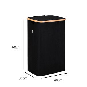 Cesta De Ropa Con Tapa 60cm Para Lavanderia