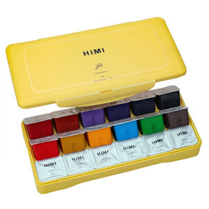 Set Himi Gouache 18 Colores / 30gr (sin Pincel) Amarillo