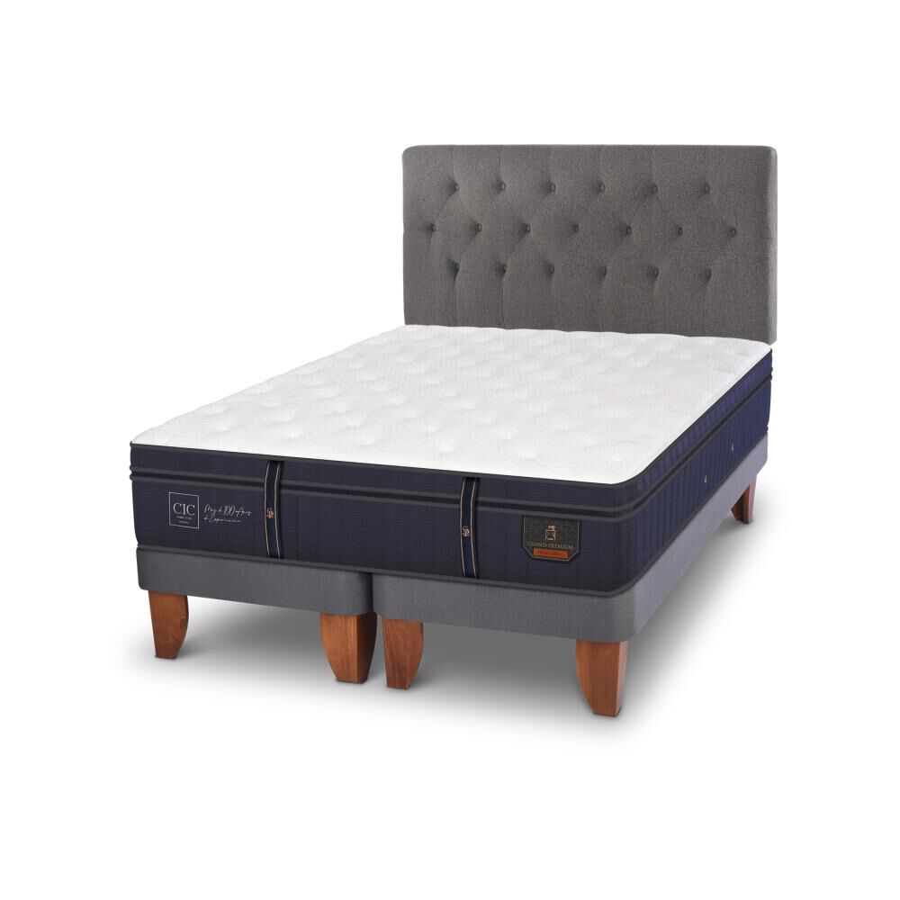 Cama Europea Cic Grand Premium / 2 Plazas / Base Dividida + Respaldo image number 3.0