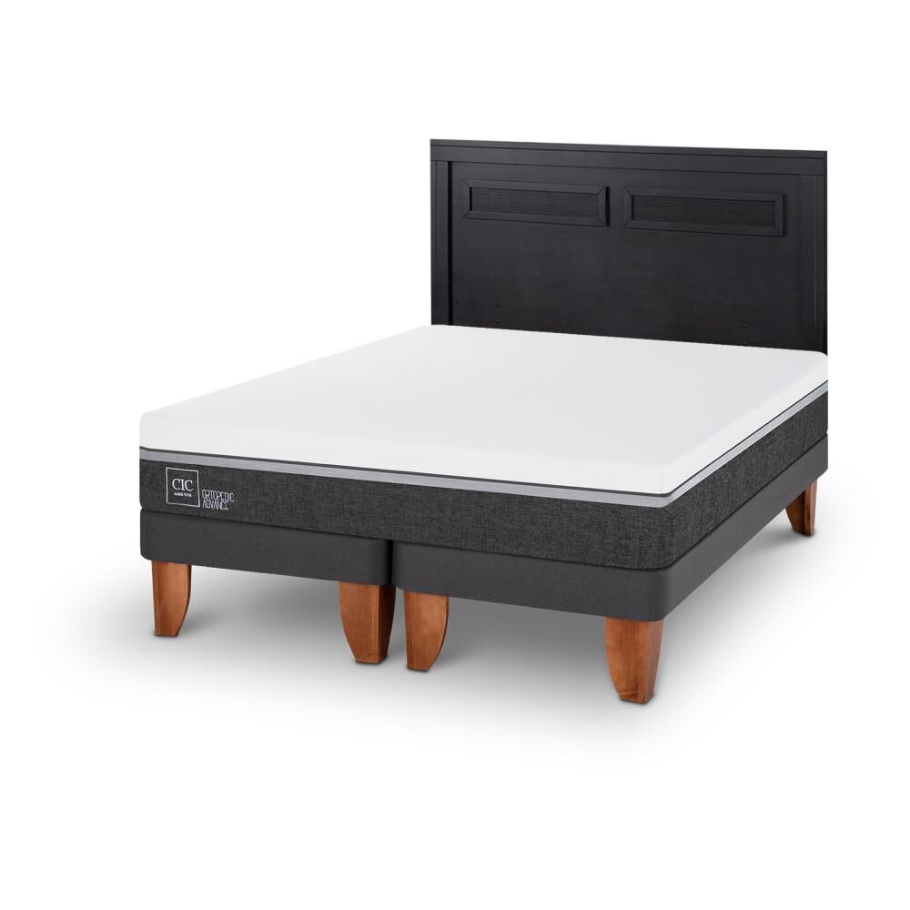 Cama Europea Cic Ortopedic Advance / 2 Plazas / Base Dividida + Respaldo image number 3.0