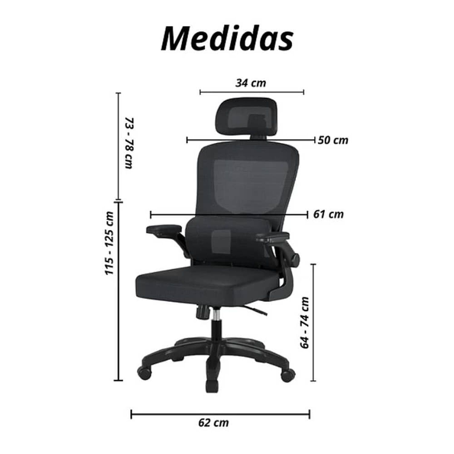 Silla Escritorio Homework Ergon&oacute;mica Reposo Lumbar Cintura image number 1.0