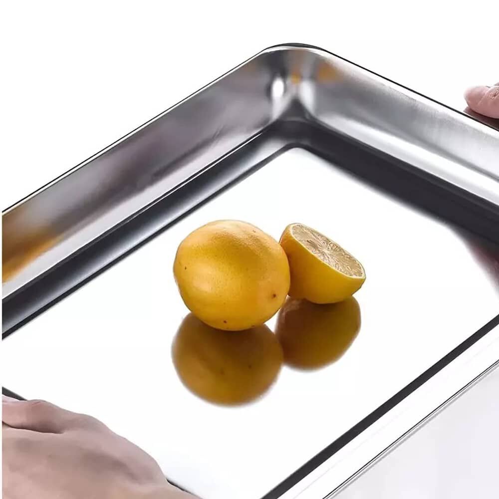 Bandeja Multiuso Rectangular De Acero Para Horno 36x27 Cm image number 1.0