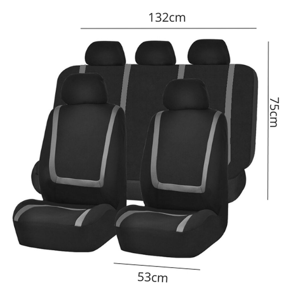 Set Cubre Asientos Funda Protector Universal Auto 9 Piezas image number 1.0