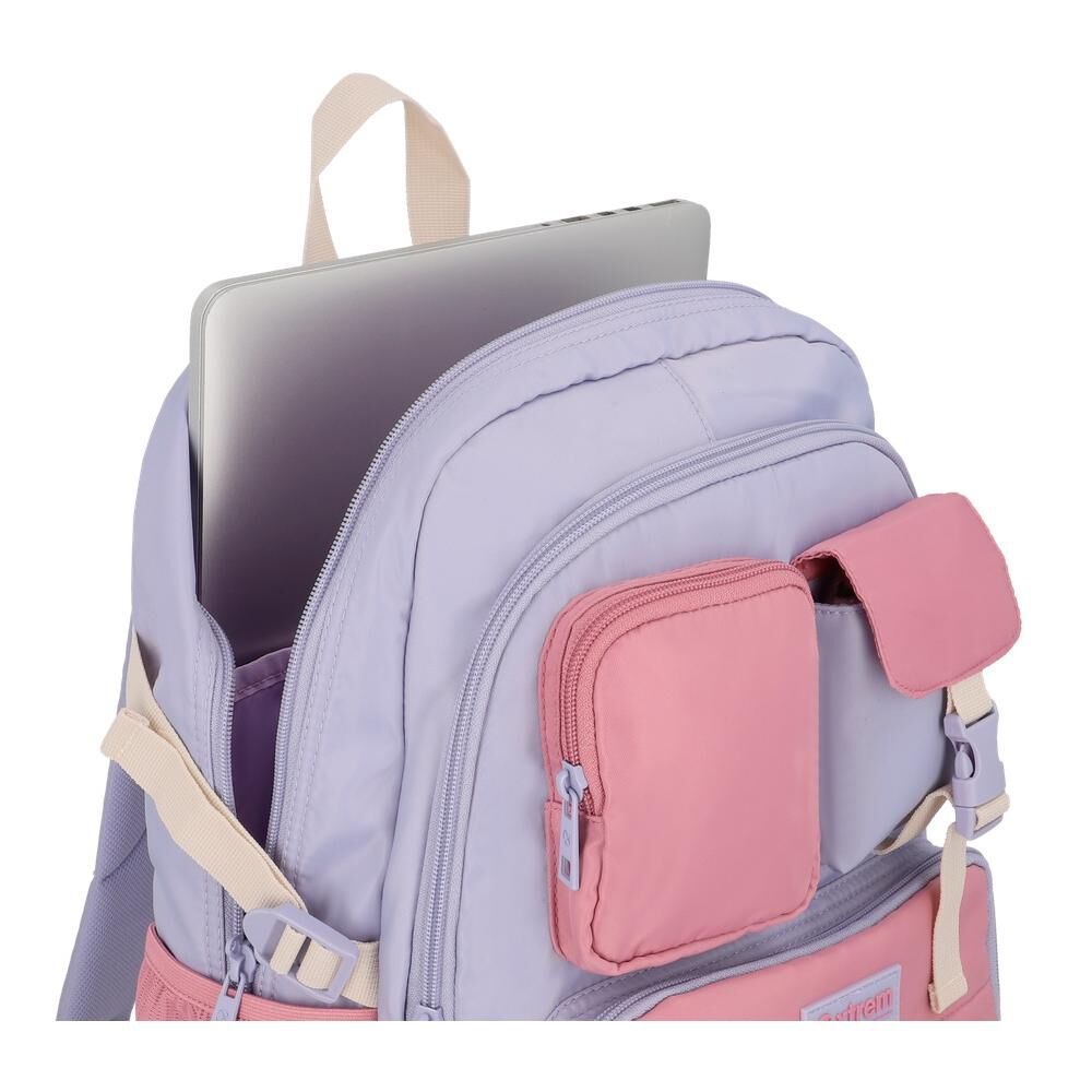 Mochila Notebook Xtrem Kira 6xt Lila/rosado 15" image number 8.0